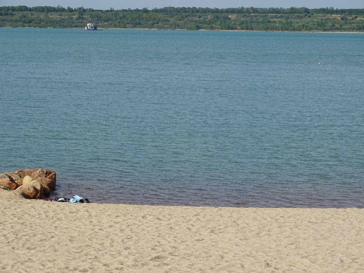 Feriendomizil Am Stoermthaler See, Lagovida, Leipziger Neuseenland, Grosspoesna, Privatstrand Ngoại thất bức ảnh